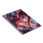 Red Agate Crystal Geode Abstract Notitieboek (Rechterzijde)