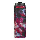 Red Agate Crystal Geode Abstract Thermosbeker (Voorkant)