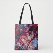 Red Agate Crystal Geode Abstract Tote Bag (Voorkant)