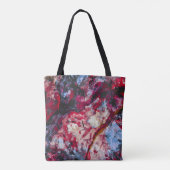 Red Agate Crystal Geode Abstract Tote Bag (Achterkant)