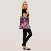 Red Agate Crystal Geode Abstract Tote Bag (Op model)