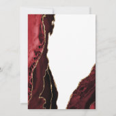 Red Agate White Gold Surprise 70e verjaardag Kaart (Achterkant)