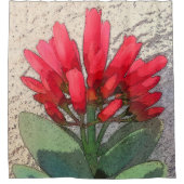 Red Agave Flowers Douchegordijn (Voorkant)