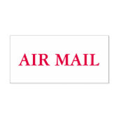 Red Air Mail Zelfinktende Stempel (Design)