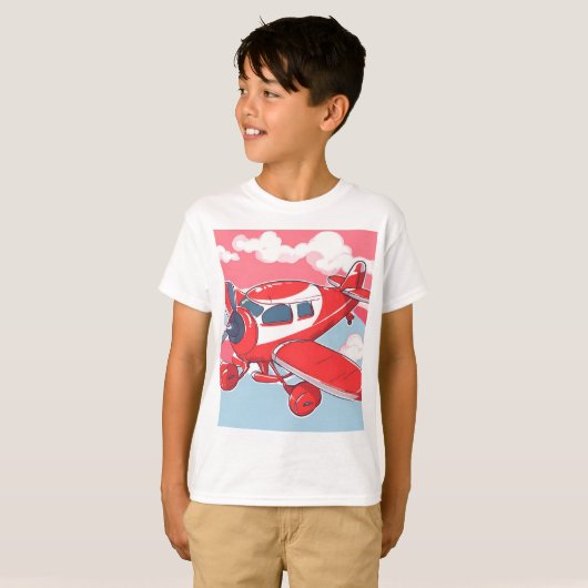 Red Airplane Air T-shirt (Voorkant volledig)