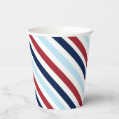 Red Airplane Baby shower Papieren Bekers (Achterkant)