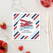 Red Airplane Baby shower Servet (Insitu)