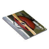 Red Airplane Flight Log Book Notitieboek (Rechterzijde)