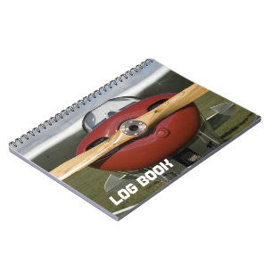 Red Airplane Flight Log Book Notitieboek