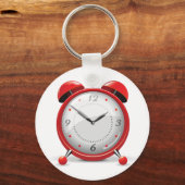 Red Alarm Clock Sleutelhanger (Voorkant)