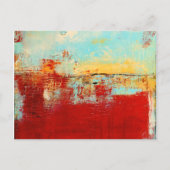 Red Alaskan Abstract Briefkaart (Voorkant)