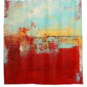 Red Alaskan Abstract Douchegordijn (Voorkant)