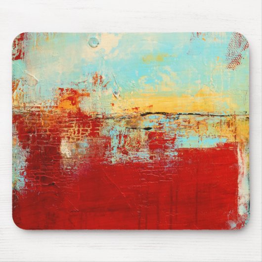 Red Alaskan Abstract Muismat (Voorkant)