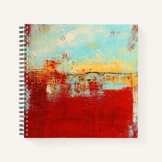 Red Alaskan Abstract Notitieboek (Voorkant)