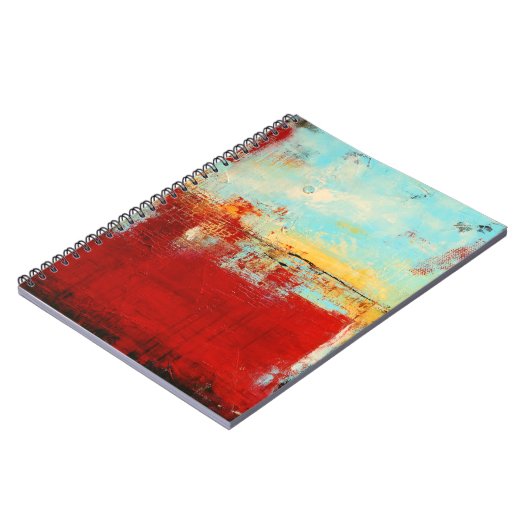 Red Alaskan Abstract Notitieboek (Linkerzijde)