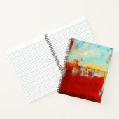 Red Alaskan Abstract Notitieboek (Binnen)