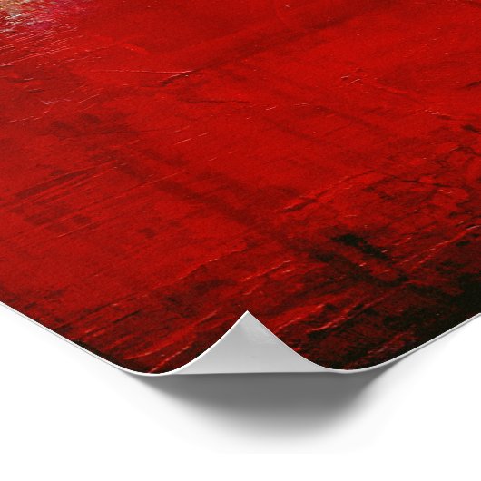 Red Alaskan Abstract Poster (Hoek)