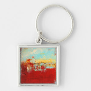 Red Alaskan Abstract Sleutelhanger