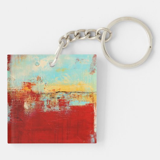 Red Alaskan Abstract Sleutelhanger (Achterkant)