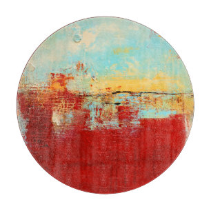 Red Alaskan Abstract Snijplank