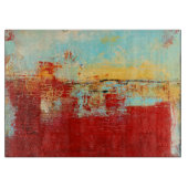 Red Alaskan Abstract Snijplank (Voorkant)