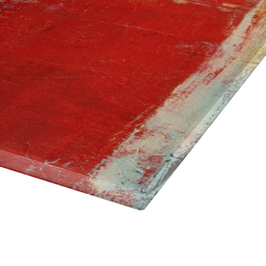 Red Alaskan Abstract Snijplank (Hoek)