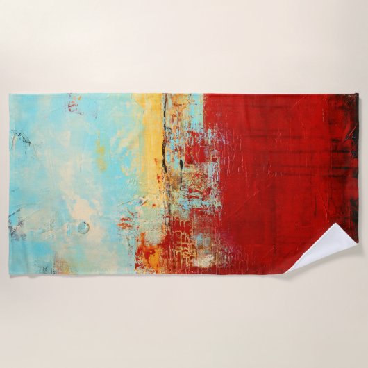 Red Alaskan Abstract Strandlaken (Voorkant)