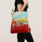 Red Alaskan Abstract Tote Bag (Dichtbij)