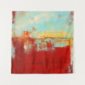 Red Alaskan Abstract Wandkleed (Voorkant)