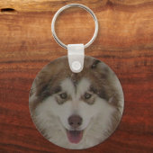 Red Alaskan Malamute sleutelhanger (Voorkant)