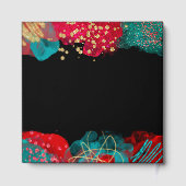 Red Alcohol Ink Sweet 16 Birthday Party  Gastenboek (Achterkant)