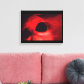 Red Alien Canvas Afdruk (Insitu (Woonkamer))