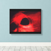 Red Alien Canvas Afdruk (Insitu (Houten vloer))
