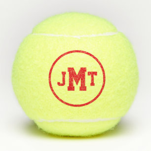 Red All-American Monogram Tennis Balls Tennisballen