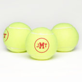 Red All-American Monogram Tennis Balls Tennisballen (Multi)
