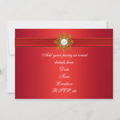 Red All Occasion Red Party Kaart (Achterkant)