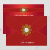 Red All Occasion Red Party Kaart (Voorkant / Achterkant)