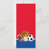 Red All Star Sport Ticket Birthday Kaart (Achterkant)