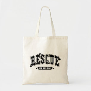 Red alle honden in nood tote bag