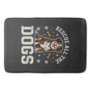 Red alle honden vintage hond badmat