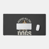 Red alle honden vintage hond bureaumat (Keyboard & Muis)