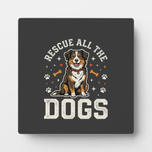 Red alle honden vintage hond fotoplaat