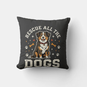 Red alle honden vintage hond kussen