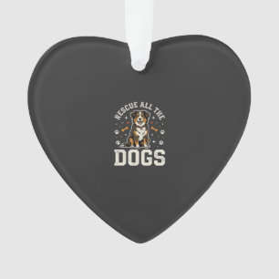 Red alle honden vintage hond ornament
