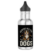 Red alle honden vintage hond waterfles (Links)