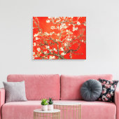 Red Almond Blossom Vincent Van Gogh Canvas Afdruk (Insitu (Woonkamer))