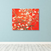 Red Almond Blossom Vincent Van Gogh Canvas Afdruk (Insitu (Houten vloer))