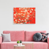 Red Almond Blossom Vincent Van Gogh Canvas Afdruk (Insitu (Woonkamer))