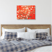 Red Almond Blossom Vincent Van Gogh Canvas Afdruk (Insitu (Slaapkamer))