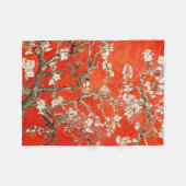 Red Almond Blossom Vincent Van Gogh Fleece Deken (Voorkant (Horizontaal))